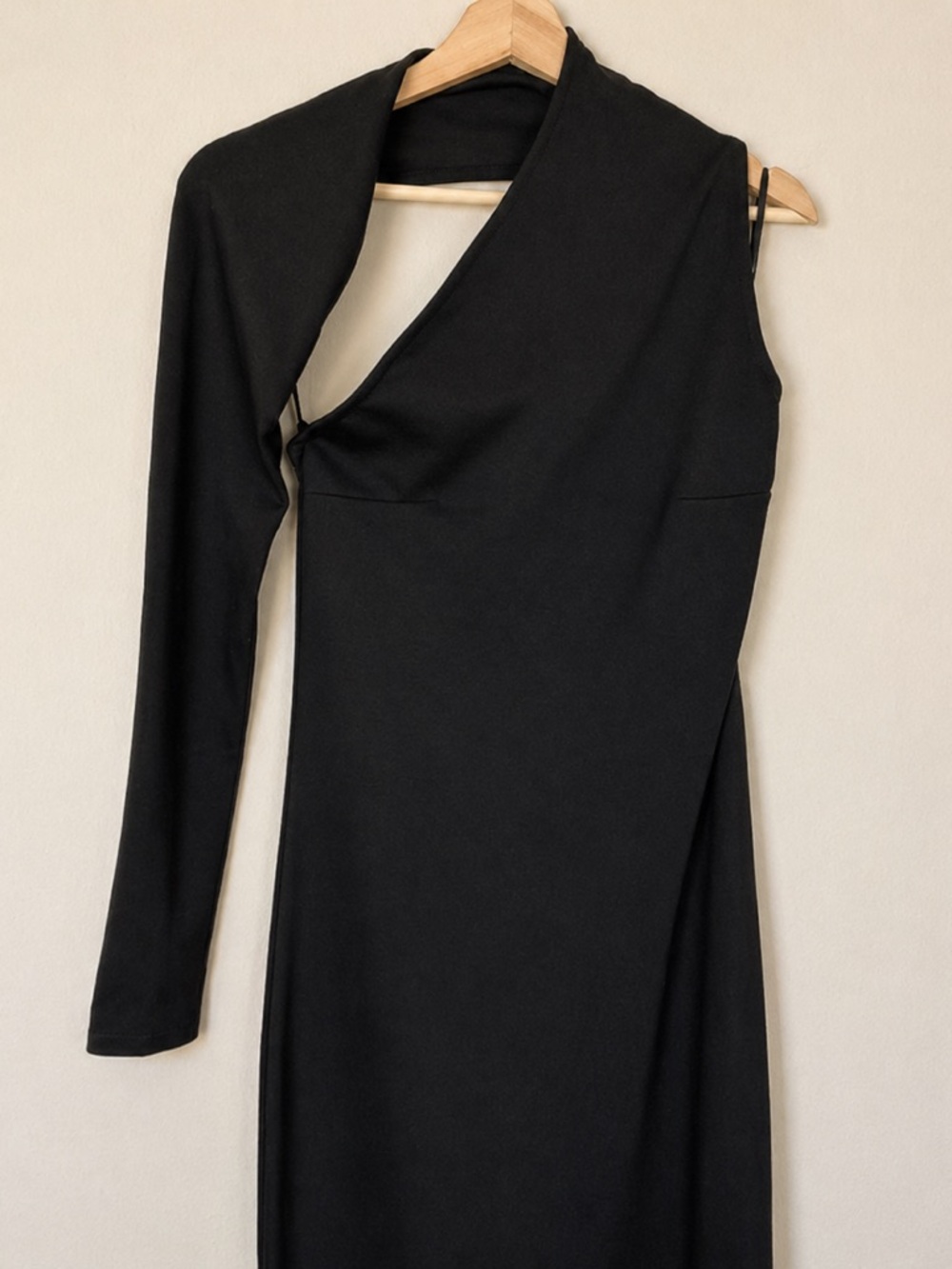 Marcella NYC Manhattan One Shoulder Gown European Ponte Open Back Halter Gown S - Picture 13 of 16